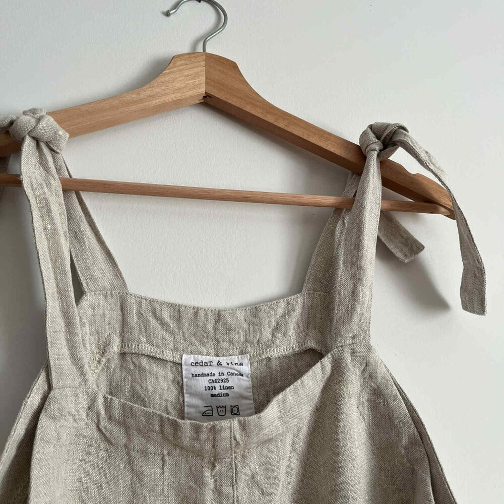 Cedar & Vine Oatmeal Overalls - Picture 5 of 8